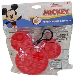 Disney Mickey Mouse Popper Fidget Keychain Sensory Toys Backpack Charm
